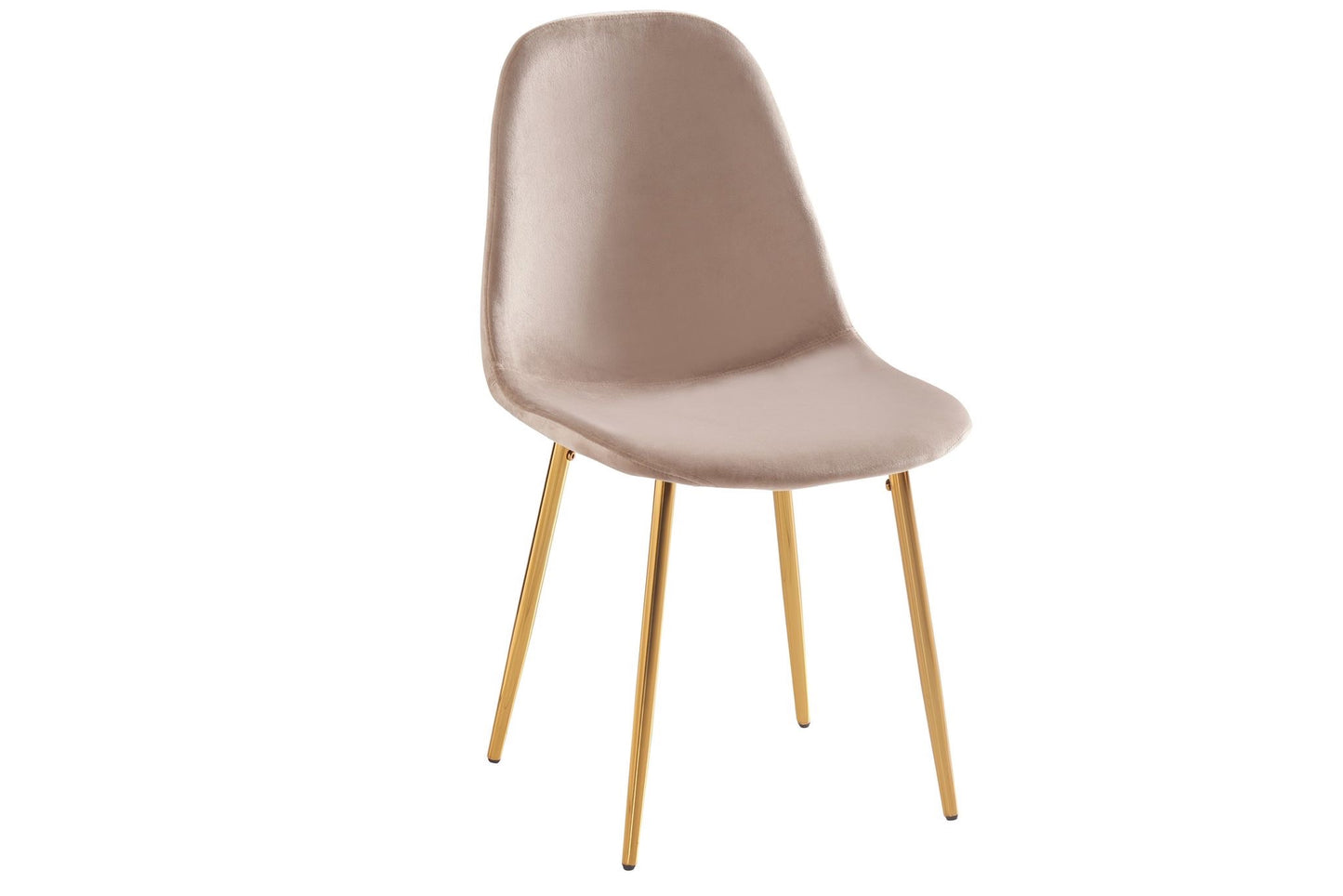 LOT DE CHAISES "SCANDINAVE" DORÉ OU ARGENTÉ