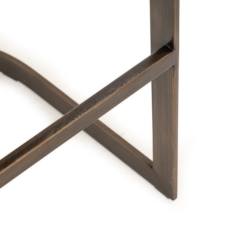 LOT DE 2 TABOURETS DE BAR "ELLIS" RICHMOND INTERIORS
