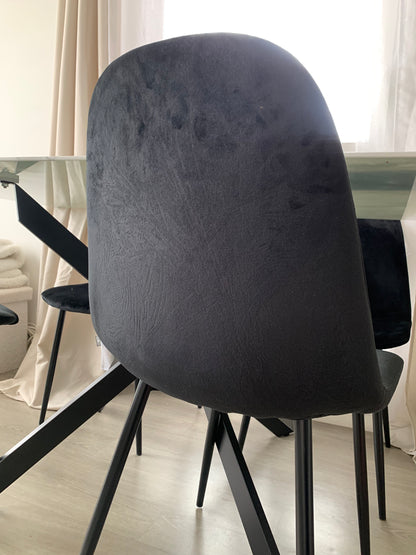 LOT DE CHAISES "SCANDINAVE" BLACK