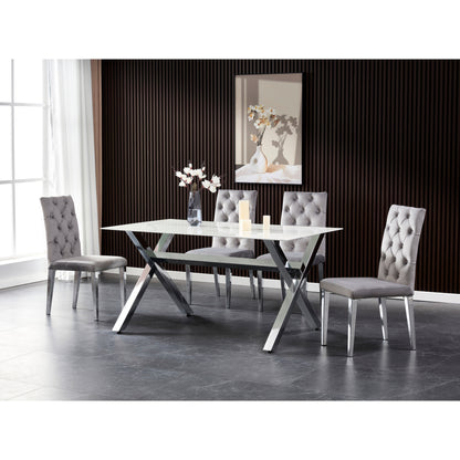 TABLE À MANGER « IXE » GOLD/SILVER