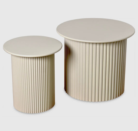 SET DE 2 TABLES « CREAM »