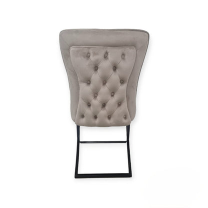 LOT DE 2 CHAISES « GABRIELLE » PIEDS NOIRS