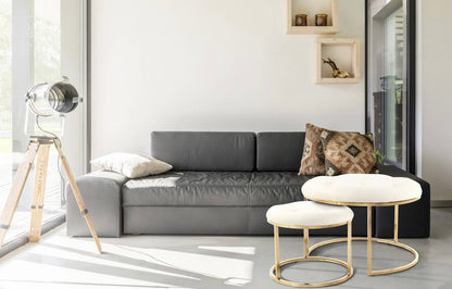 LOT DE 2 POUFS « LORIE »
