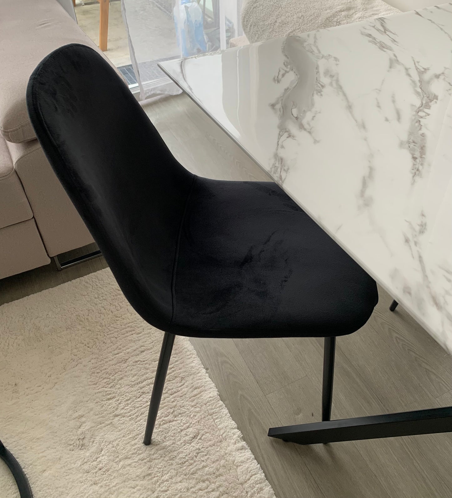 LOT DE CHAISES "SCANDINAVE" BLACK
