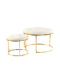 LOT DE 2 POUFS « LORIE »