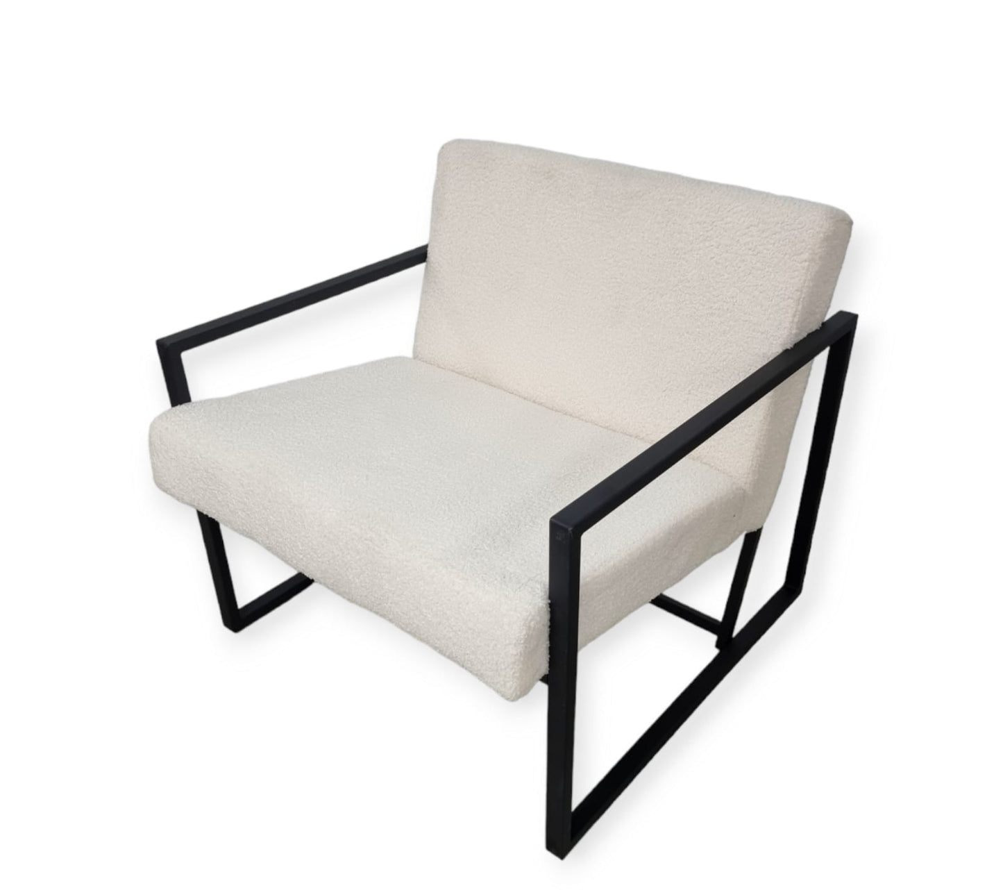 FAUTEUIL « KENY » LAINE BOUCLÉE