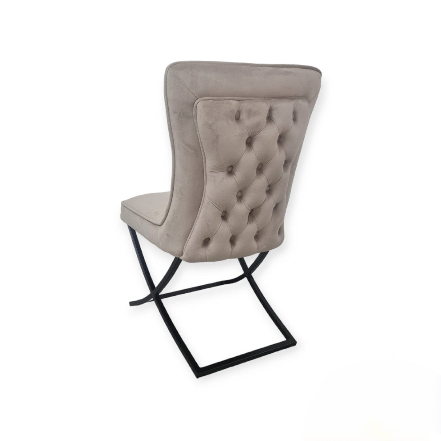 LOT DE 2 CHAISES « GABRIELLE » PIEDS NOIRS