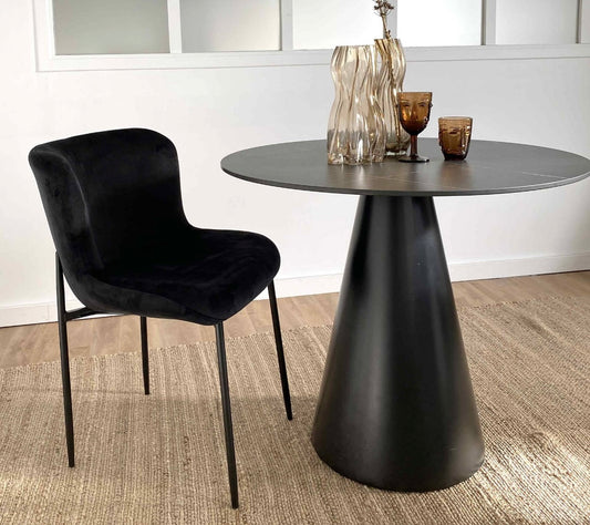 LOT DE 2 CHAISES « ROSEM »NOIR