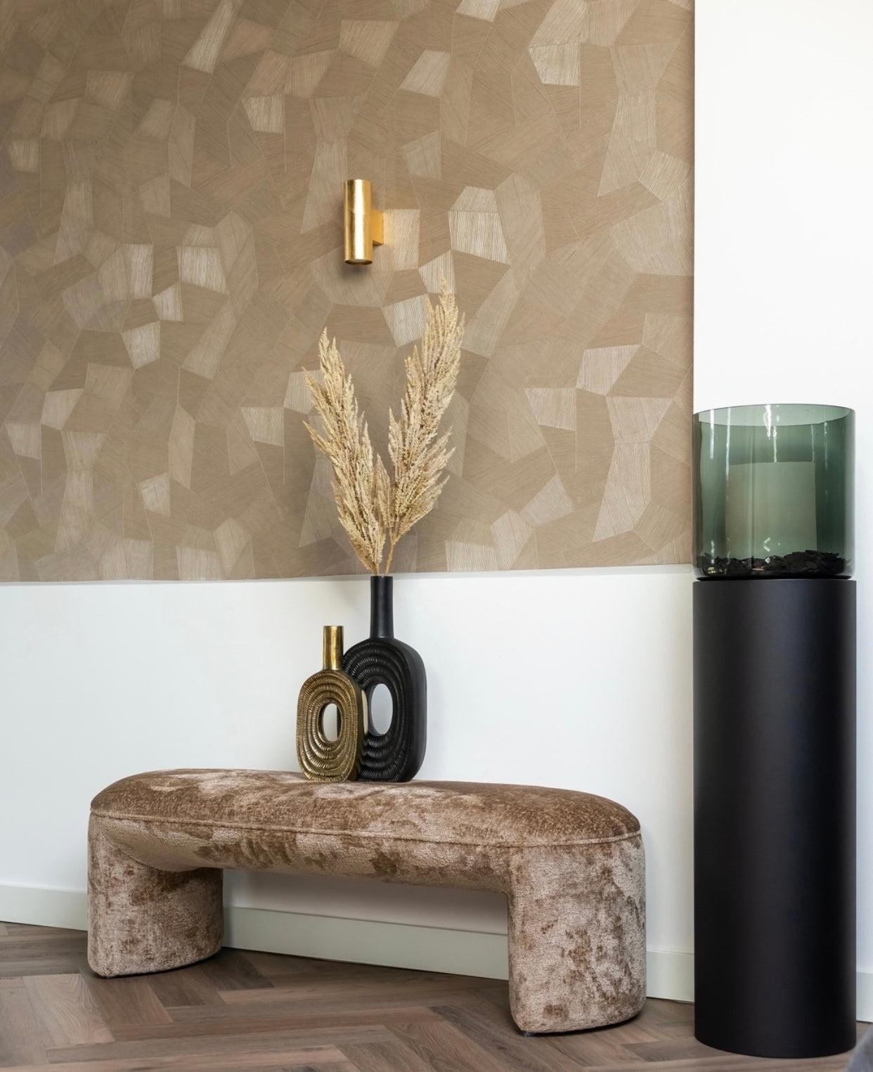 BANQUETTE "FARGO" CHENILLE RICHMOND INTERIORS