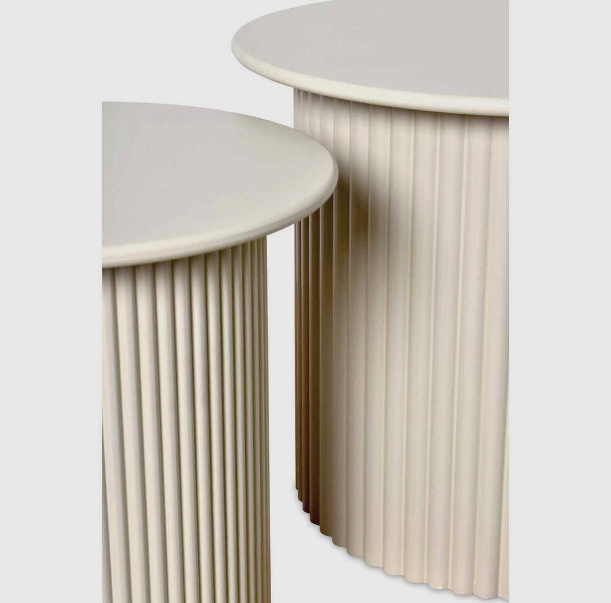 SET DE 2 TABLES « CREAM »