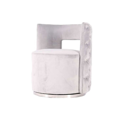 FAUTEUIL "PIENCENZA "ARGENTÉ