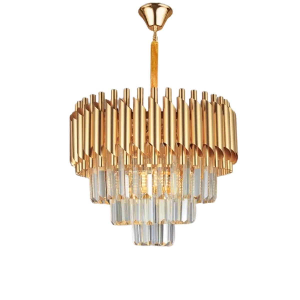 LUSTRE "HAMBURG" DORÉ