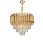LUSTRE "HAMBURG" DORÉ