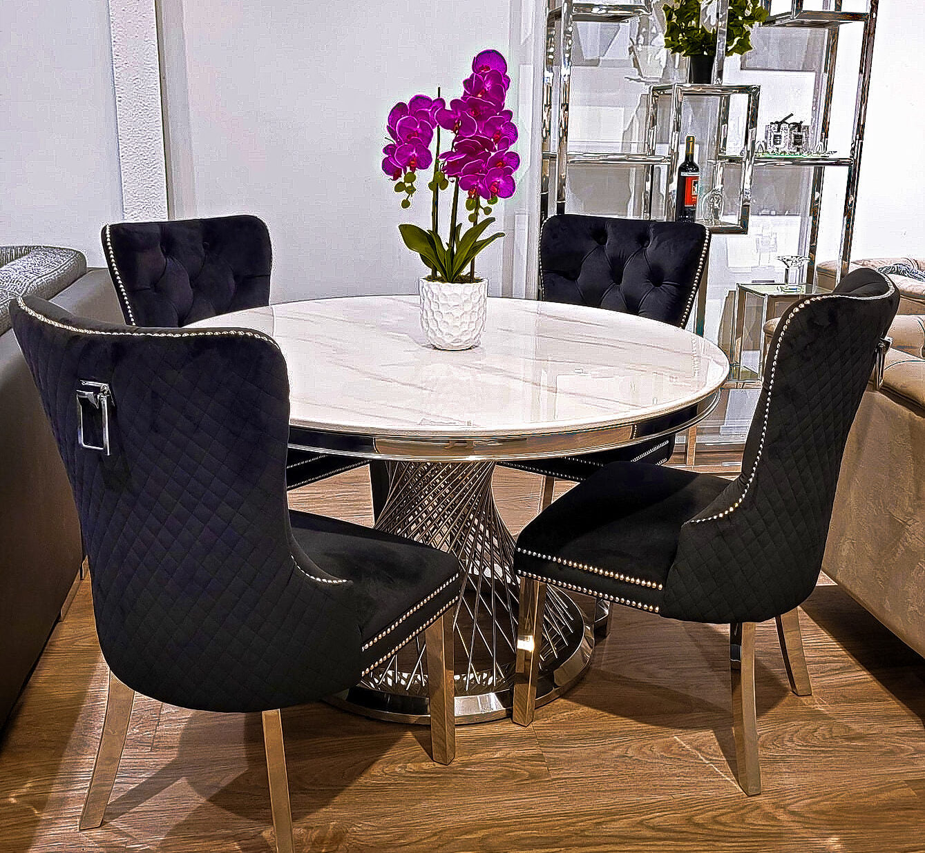 TABLE À MANGER "DELUXE" MARBRE