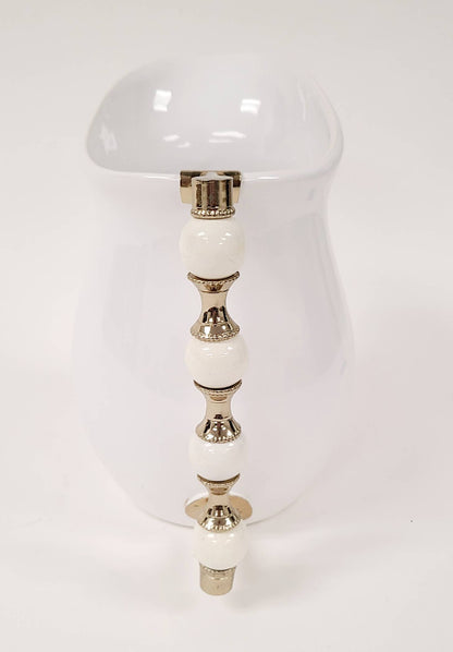 PICHET BLANC ET DORÉ "FARAH"