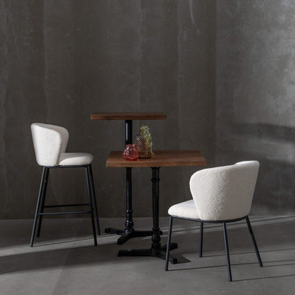 LOT DE 2 CHAISES "LILLE" ÉCRU
