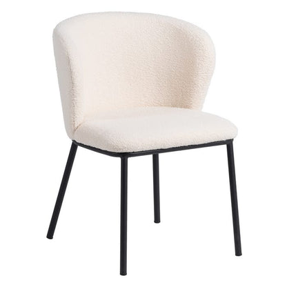LOT DE 2 CHAISES "LILLE" ÉCRU