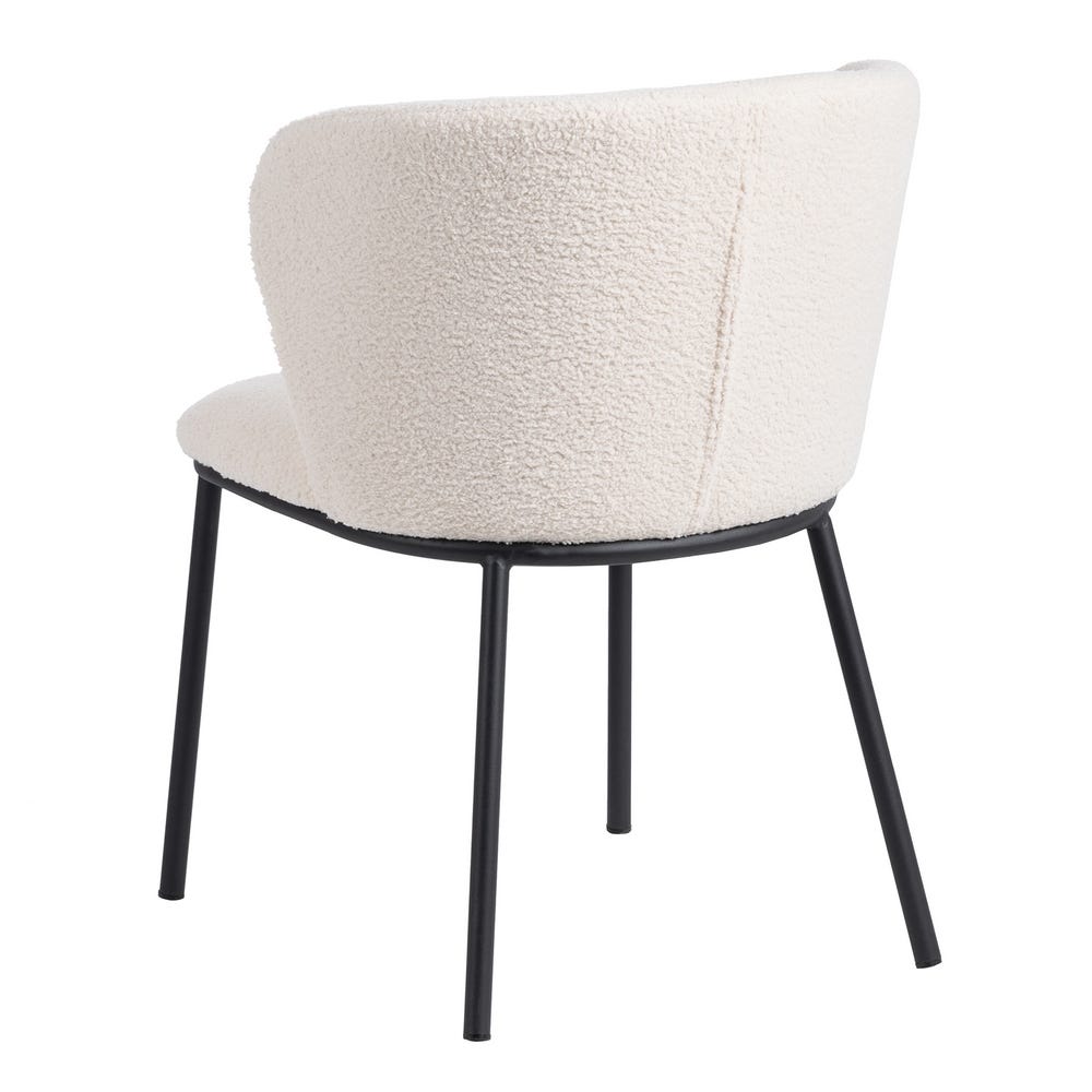 LOT DE 2 CHAISES "LILLE" ÉCRU