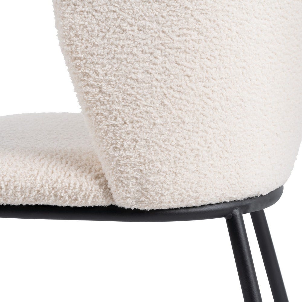 LOT DE 2 CHAISES "LILLE" ÉCRU