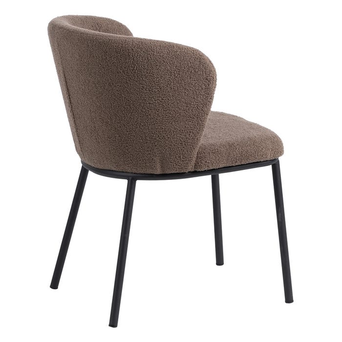 LOT DE 2 CHAISES "LILLE" MARRON