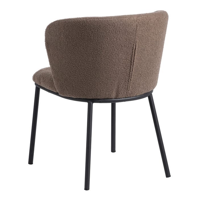 LOT DE 2 CHAISES "LILLE" MARRON