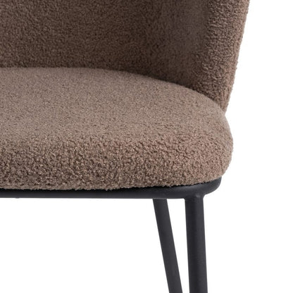 LOT DE 2 CHAISES "LILLE" MARRON