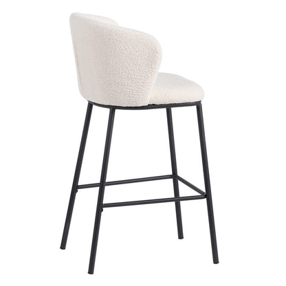 TABOURET DE BAR "LILLE" ÉCRU