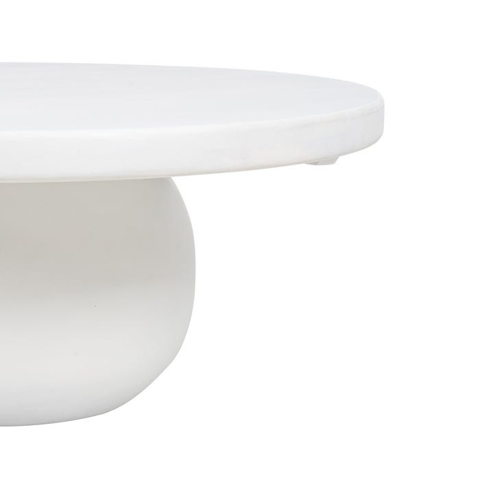 TABLE BASSE RONDE  "WHITE"