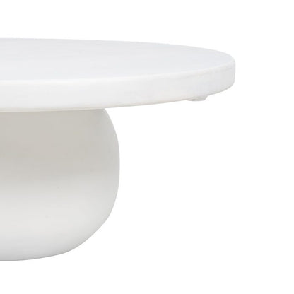 TABLE BASSE RONDE  "WHITE"