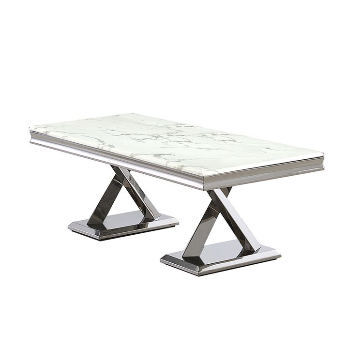 TABLE BASSE "FERRARA" SILVER