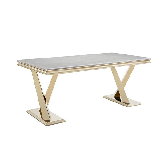 TABLE À MANGER "FERRARA" GOLD