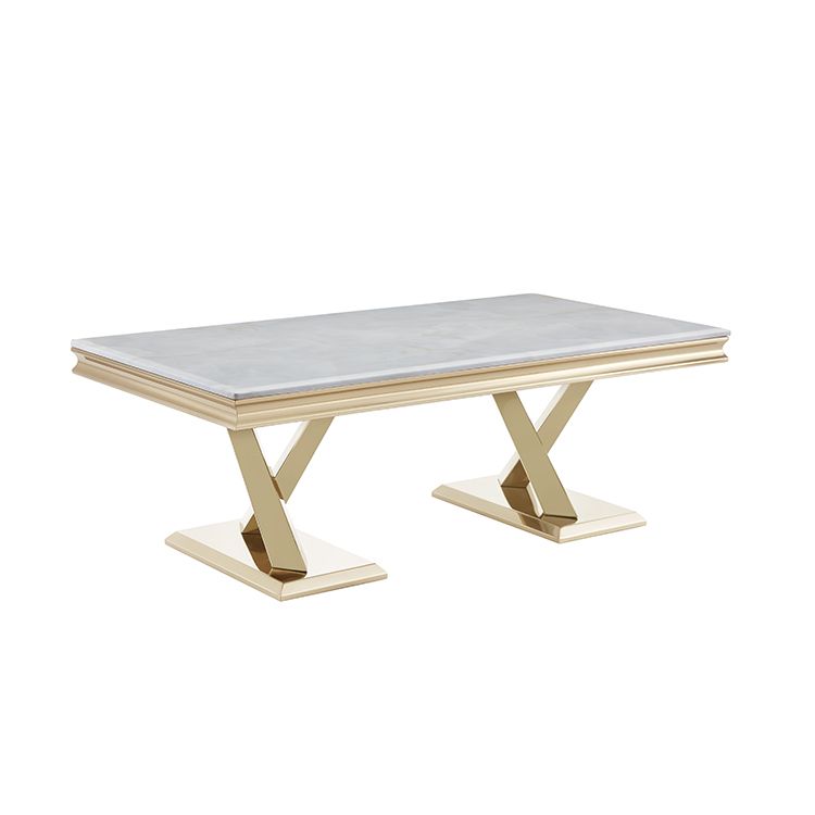 TABLE BASSE "FERRARA" GOLD