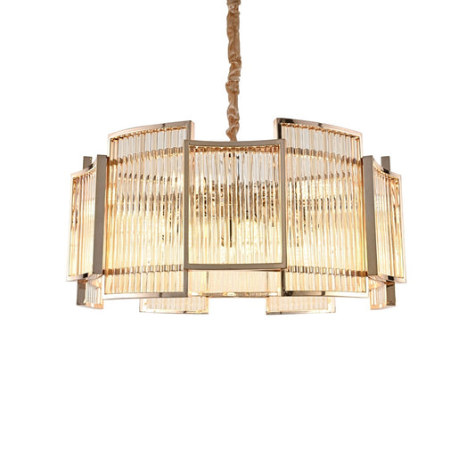 LUSTRE "SMOKE" DORÉ