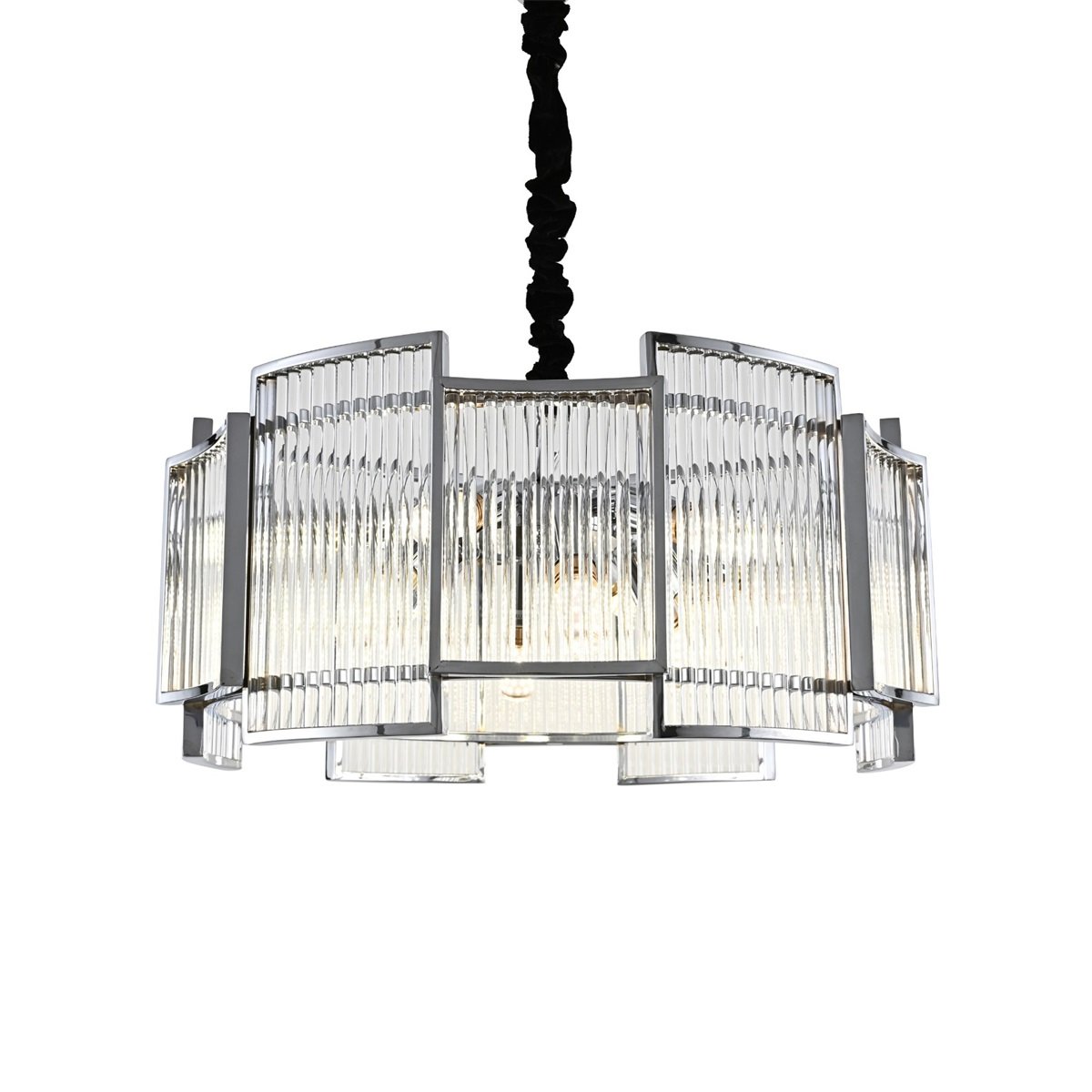 LUSTRE "SMOKE" ARGENTÉ
