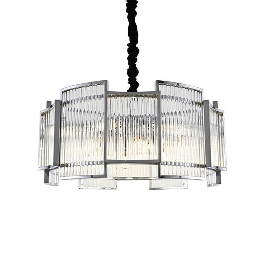 LUSTRE "SMOKE" ARGENTÉ