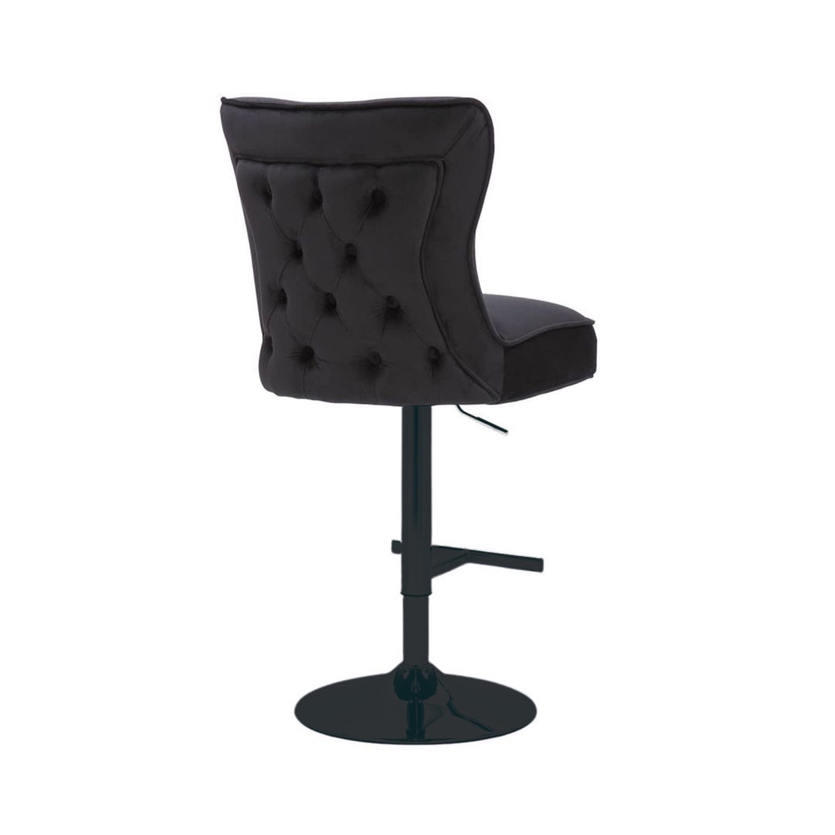 LOT DE 2 TABOURETS DE BAR "RIXOS" BLACK