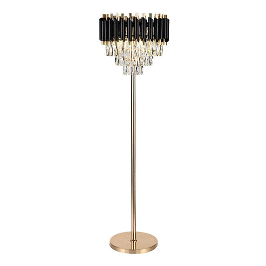 LAMPADAIRE "FERRARA" BLACK & GOLD