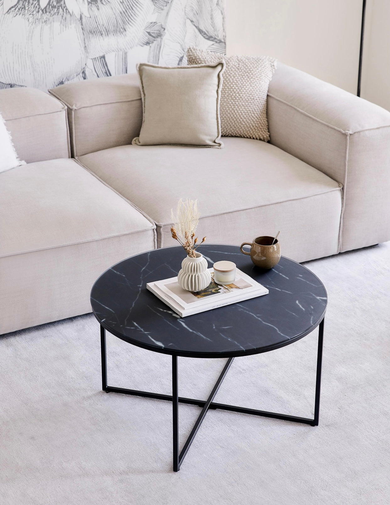 TABLE BASSE "LORIE" NOIR