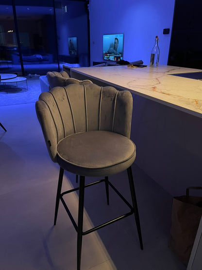 LOT DE 2 TABOURETS DE BAR "NYMPHÉA"