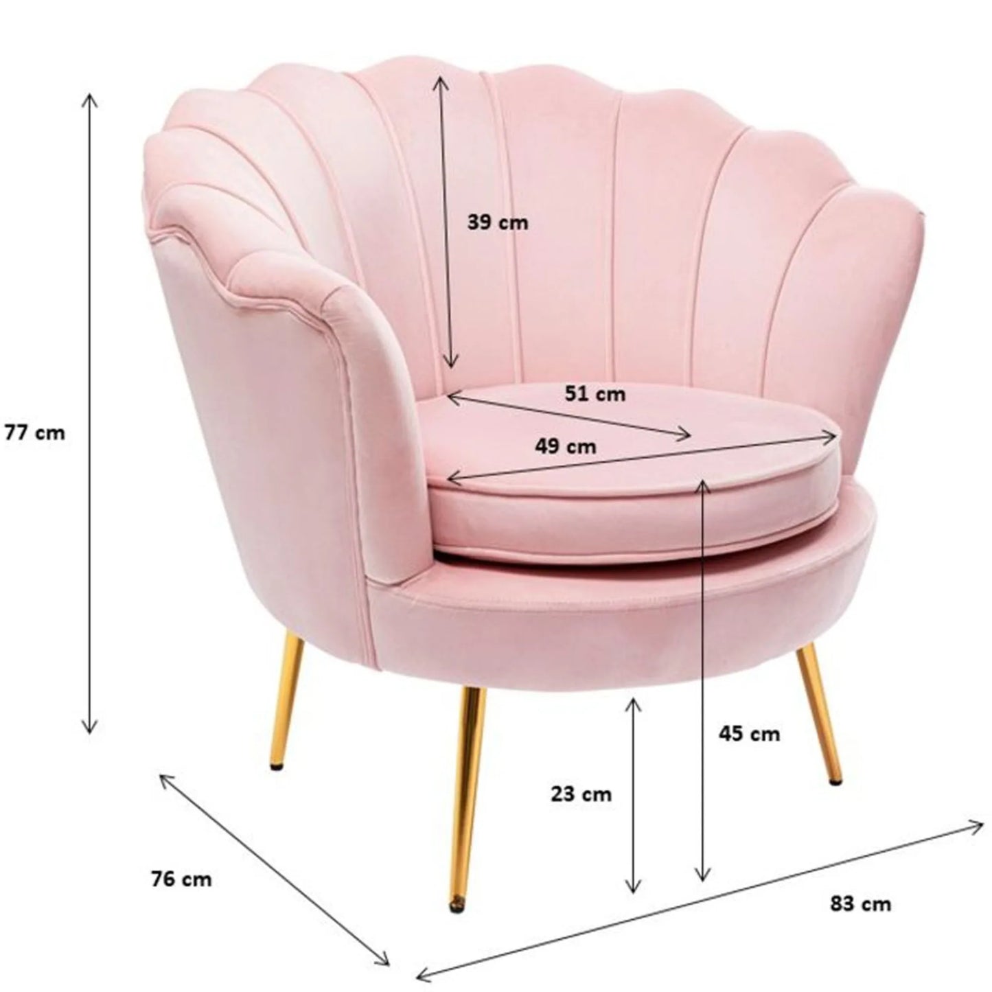 FAUTEUIL "COQUILLAGE"