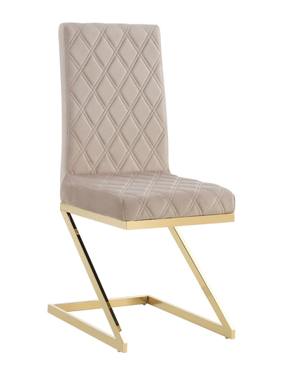 LOT DE 2 CHAISES « COCO » GOLD