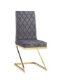 LOT DE 2 CHAISES « COCO » GOLD