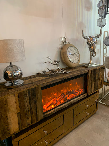MEUBLE TV CHEMINÉE "WOOD"