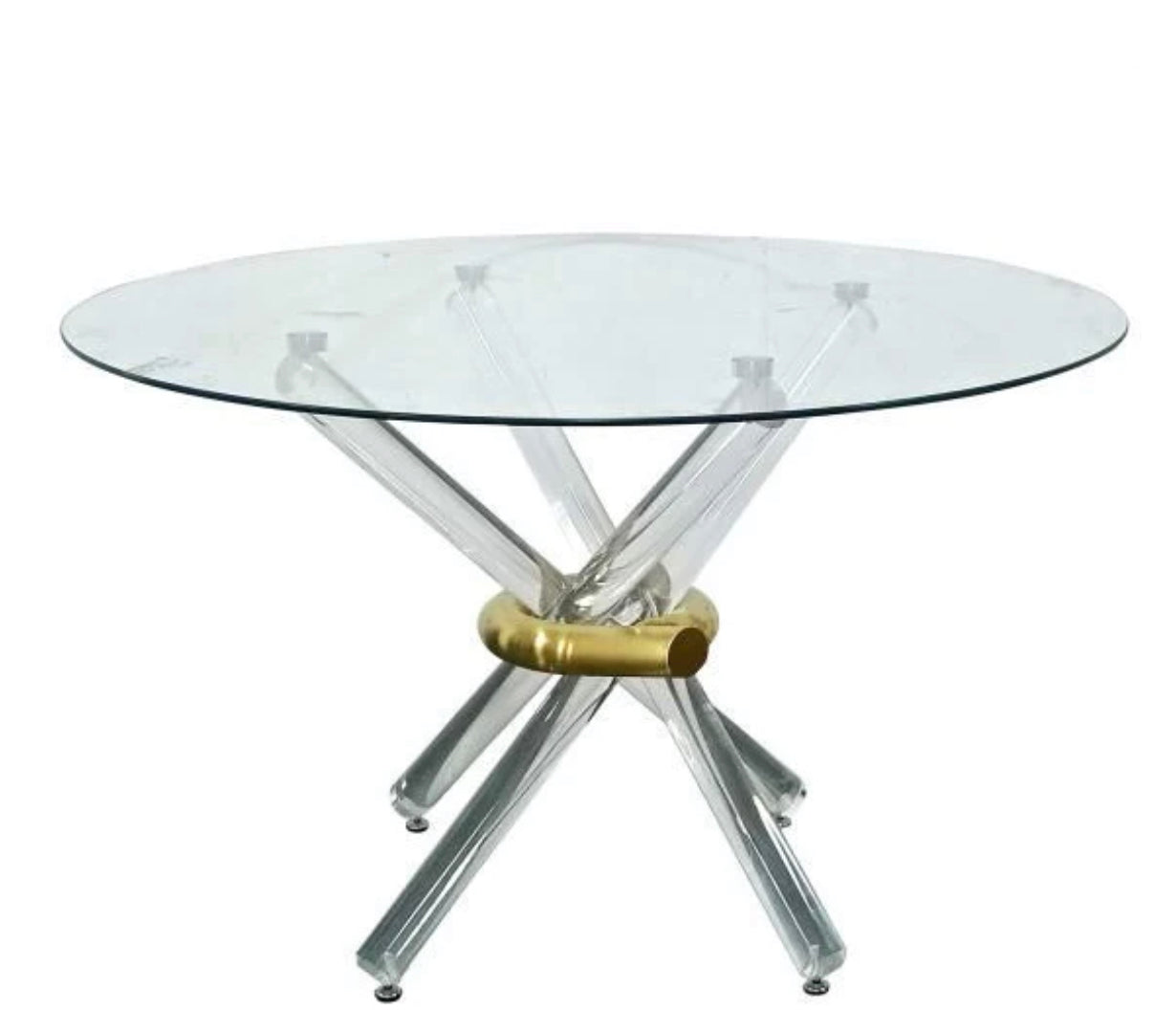 TABLE À MANGER "NOOR" DORÉ