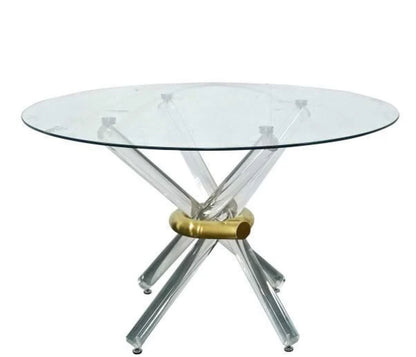 TABLE À MANGER "NOOR" DORÉ