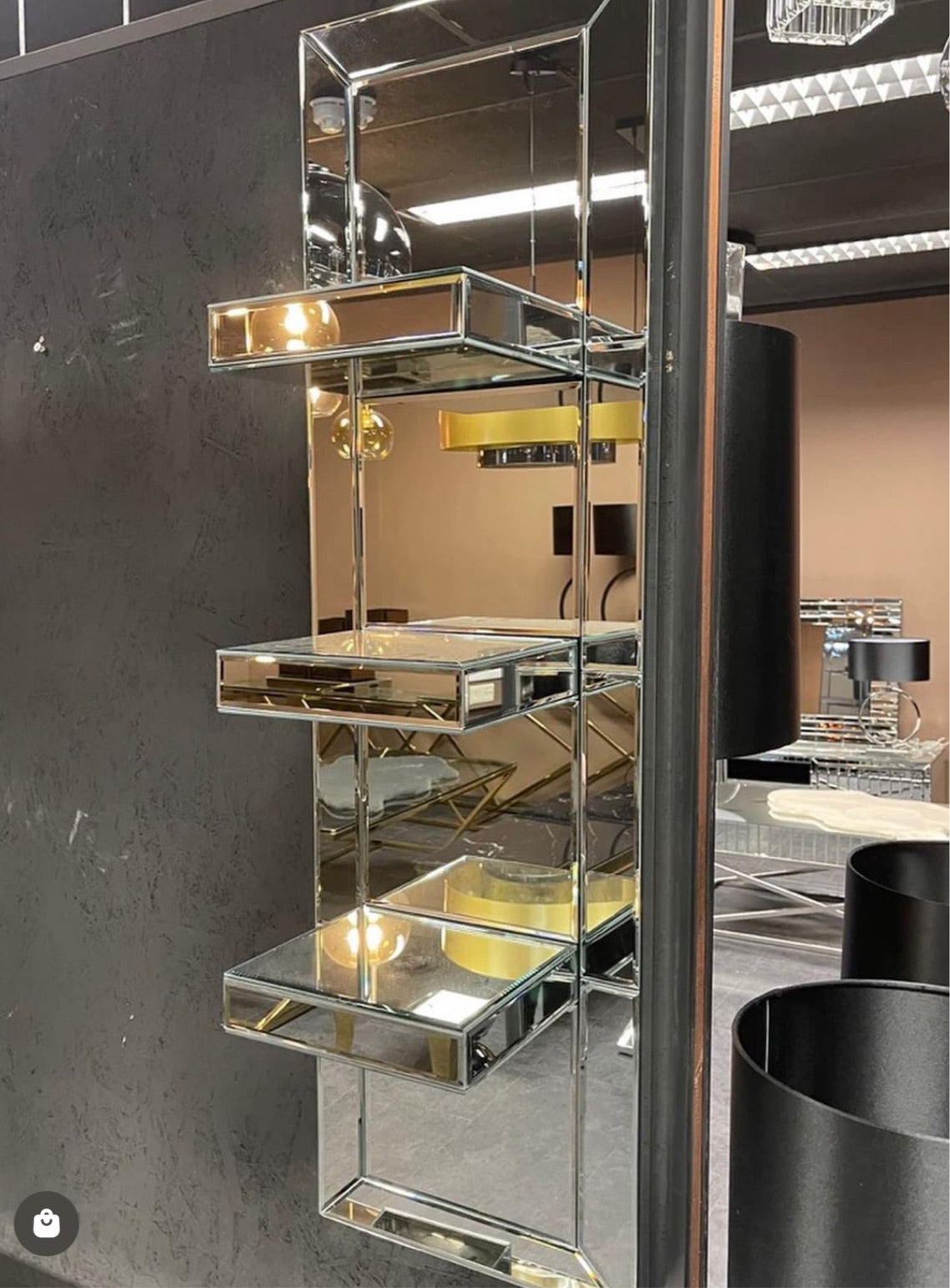 ÉTAGÈRE « MILA »MIROIR