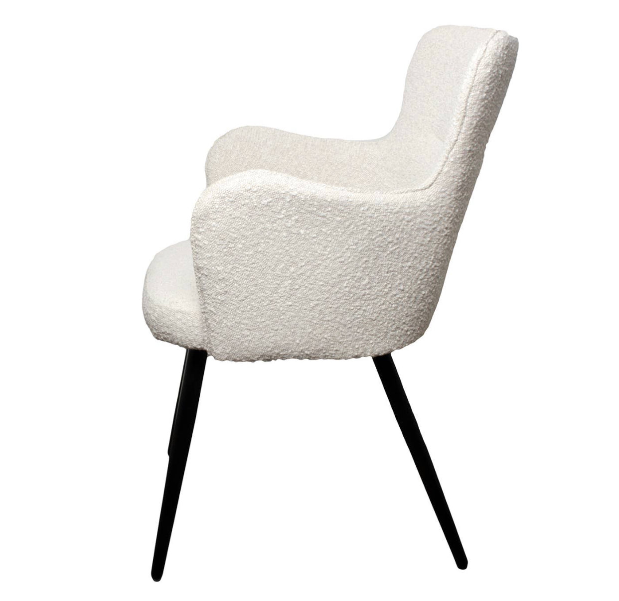 LOT DE 2 CHAISES « WING » LAINE BOUCLÉE