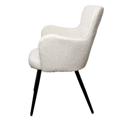 LOT DE 2 CHAISES « WING » LAINE BOUCLÉE