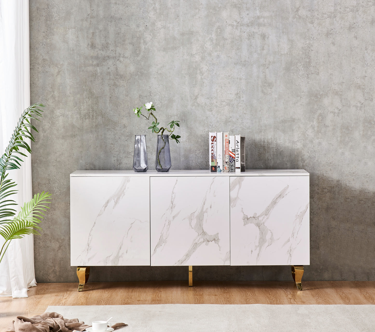 BUFFET MARBRÉ 3 PORTES
