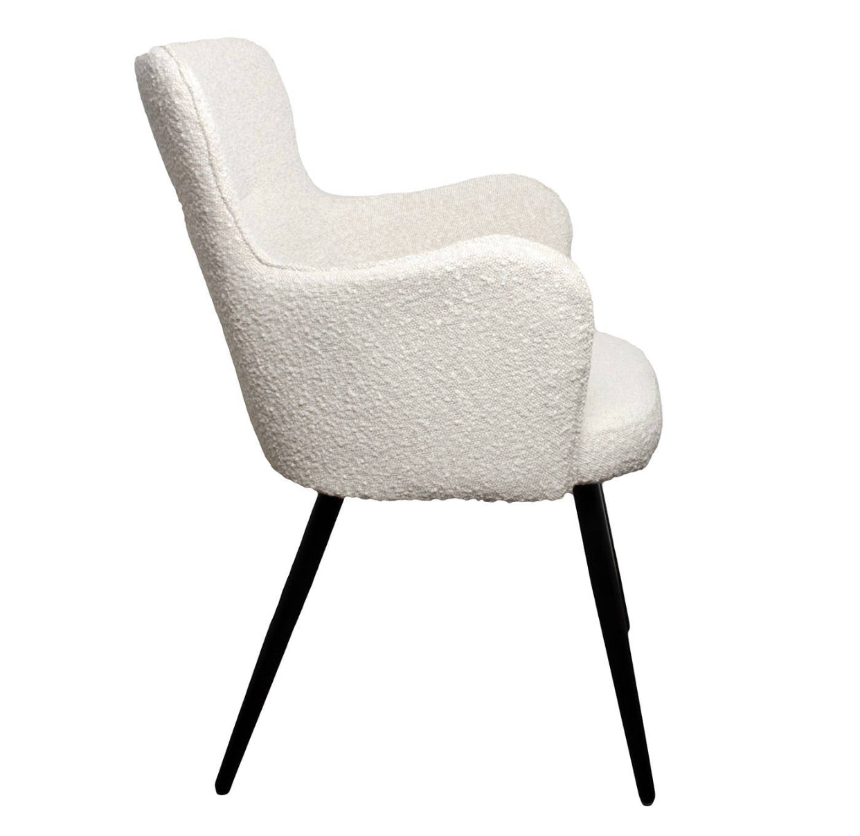 LOT DE 2 CHAISES « WING » LAINE BOUCLÉE